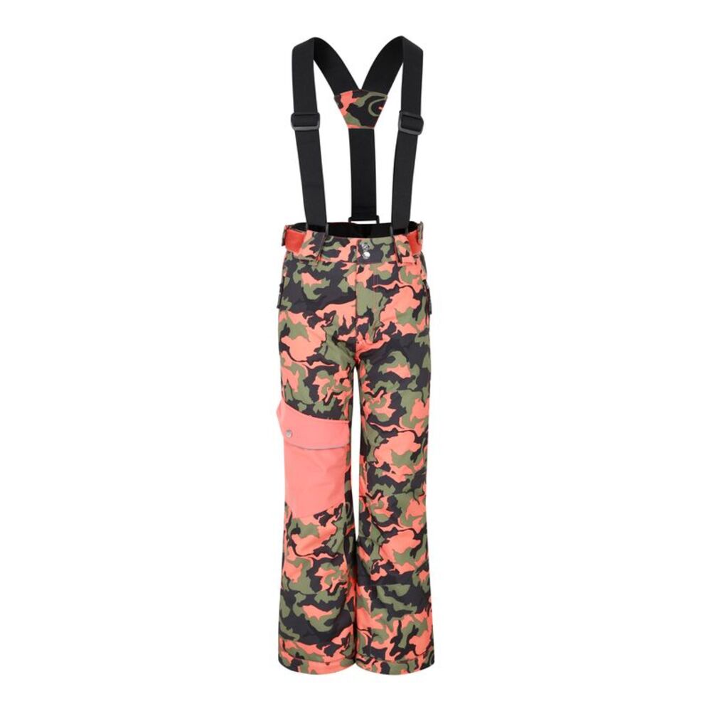 Dare 2B Childrens/Kids Pow Camo Ski Trousers / Orange Rust
